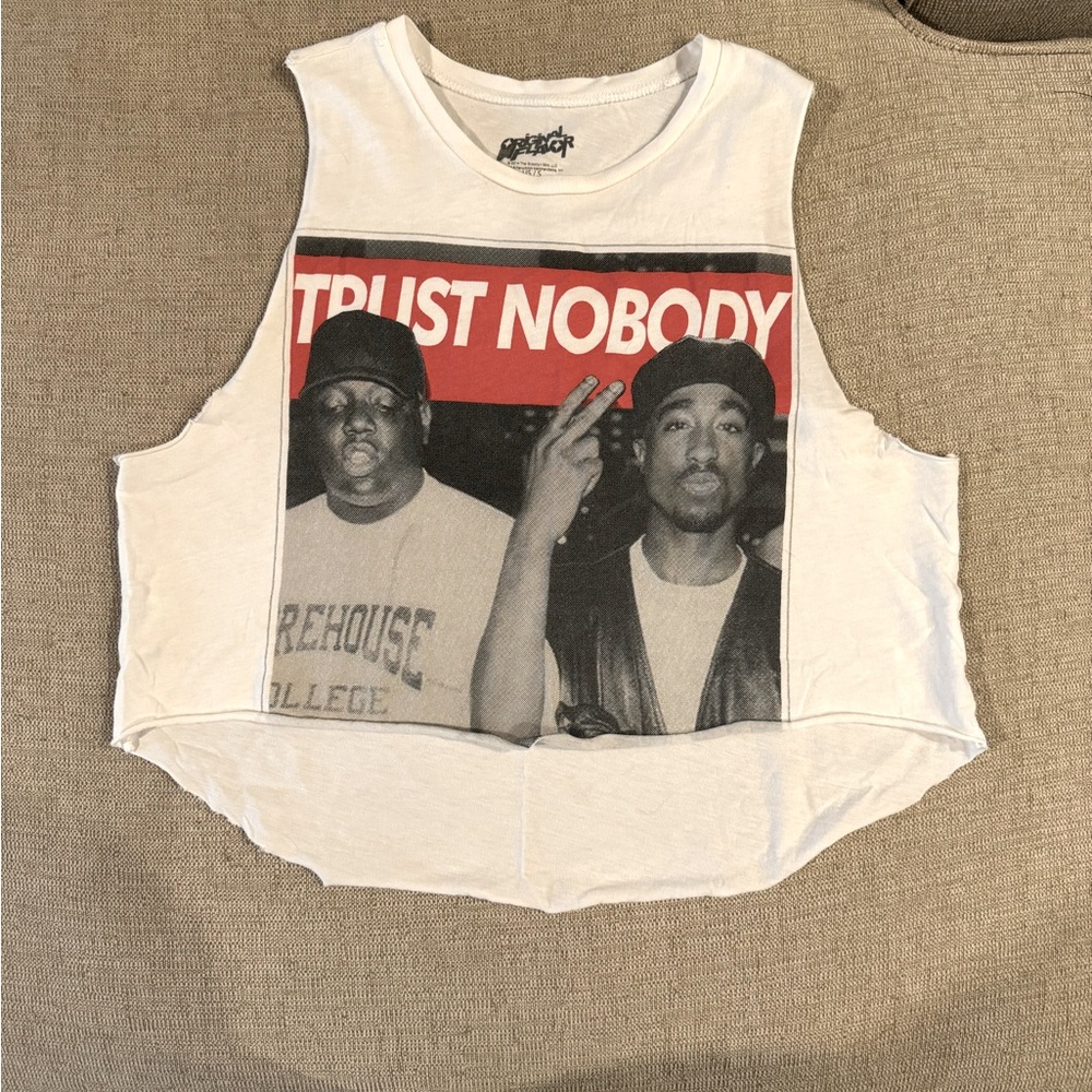 Thrifted vintage 90s Tupac & biggie muscle tee